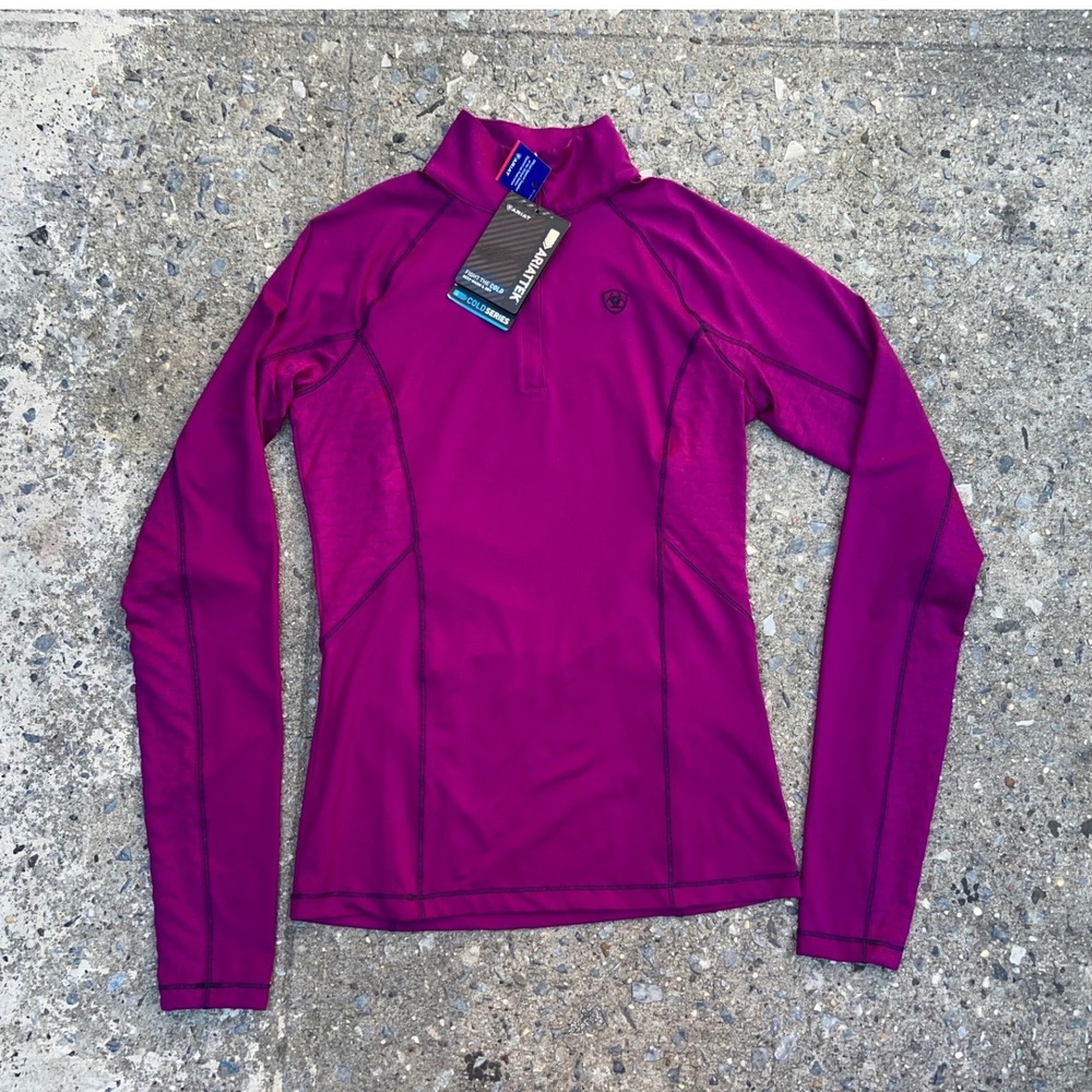 Ariat Lowell 2.0 1/4 Zip Imperial Violet Cold Series Top Womens XS 10032717 NWT